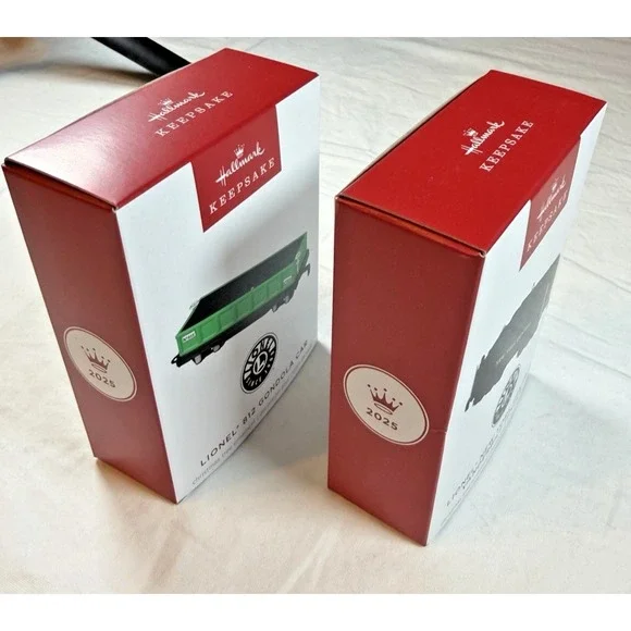 Lionel Trains Set of (2) 2025 Hallmark Keepsake Ornaments 812 Gondola, NY Vandy - Picture 8 of 12